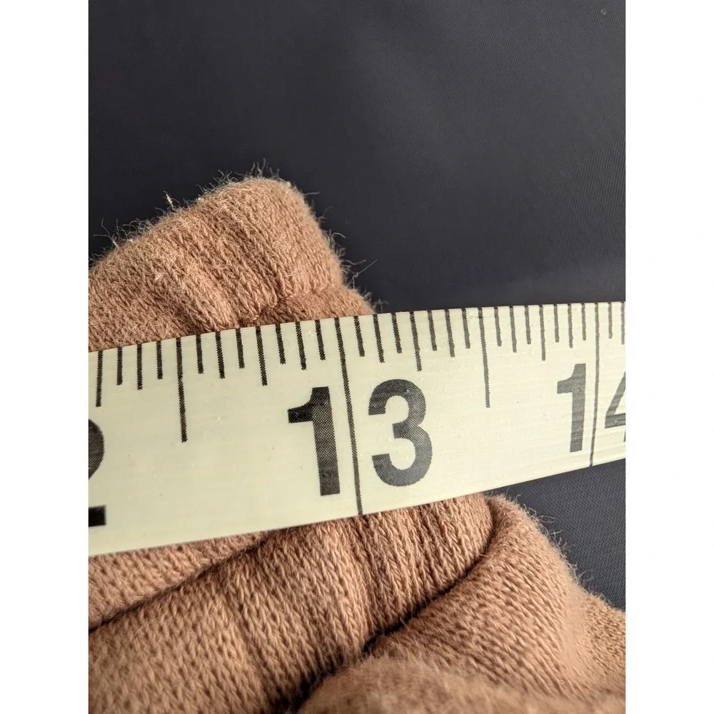 Old Navy SoComfy Sweatpants Mens S Beige Fleece Cargo Pockets Elastic Drawstring